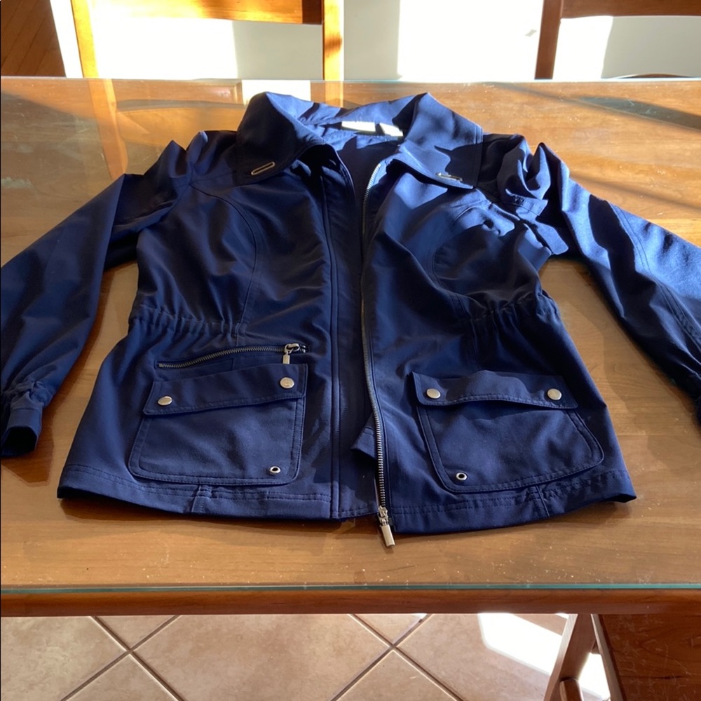 Women's Navy Blue Raincoat